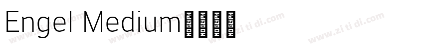 Engel Medium字体转换